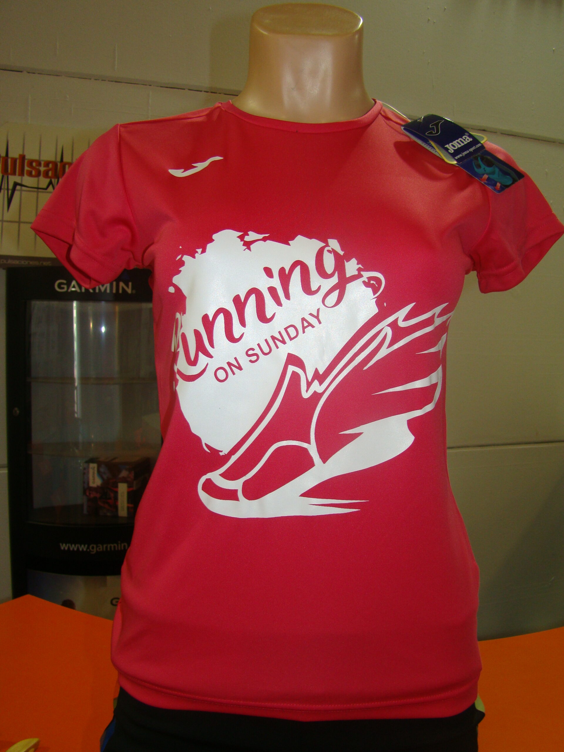 Camiseta JOMA fucsia mujer 