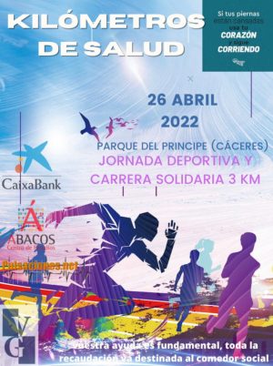 CARTEL Carrera IES GUADALUPE Kilómetros de Salud