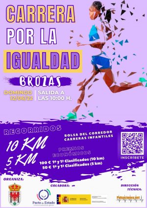 CARTEL Carrera por la Igualdad BROZAS 2022