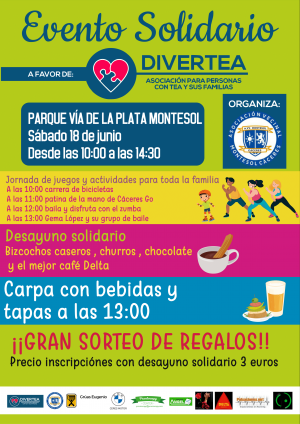 CARTEL Evento Solidario DIVERTEA Montesol 2022