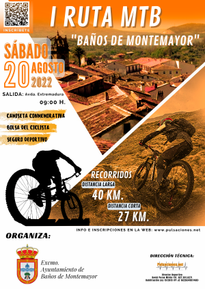 CARTEL FINAL Ruta MTB Baños de Montemayor 2022