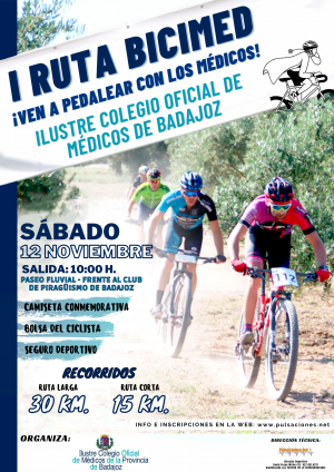 CARTEL Ruta MTB Colegio de Médicos BADAJOZ