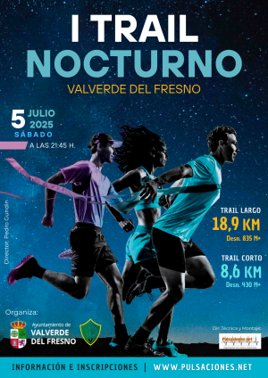 CARTEL Trail Nocturno VALVERDE DEL FRESNO 2025