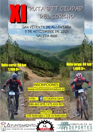 Cartel BTT Ciudad del Corcho 2021