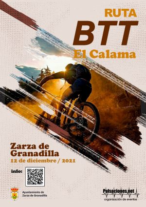 Cartel BTT EL CALAMA Zarza de Granadilla 2021