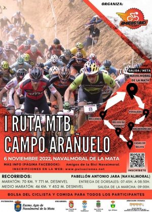 Cartel I Ruta MTB CAMPO ARAÑUELO 2022