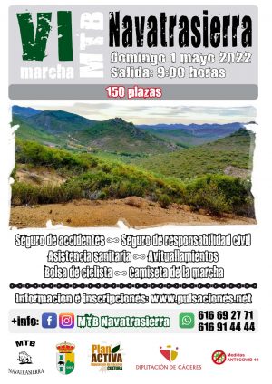 Cartel Marcha MTB Navatrasierra 2022