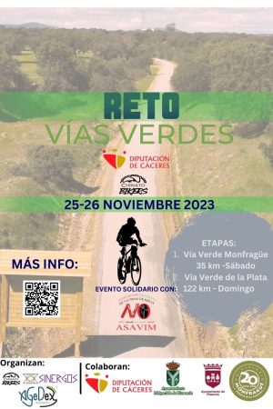 Cartel Reto vias verdes