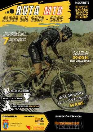 Cartel Ruta MTB Aldea del Cano 2022